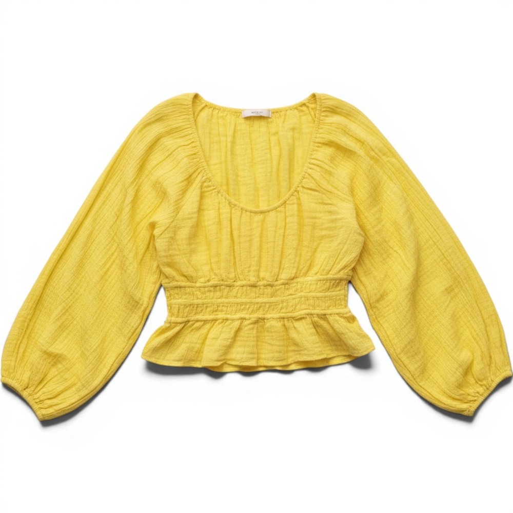 ANAAK Quiet Luxury Yellow Coastal Rich Mom Capsule Airy Lightweight S Poet Smock